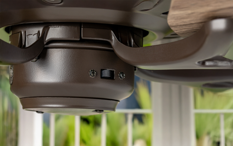 Using ceiling fan to circulate cool air in Vegas home.